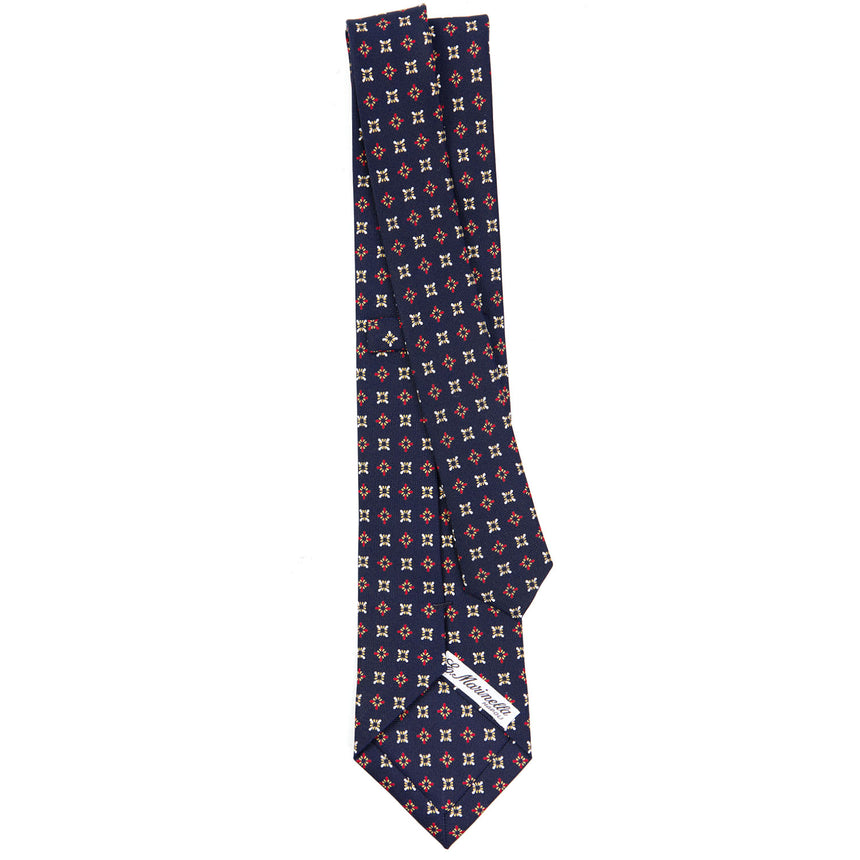 CRAVATTA SARTORIALE CLASSICA IN SETA BLU SCURO