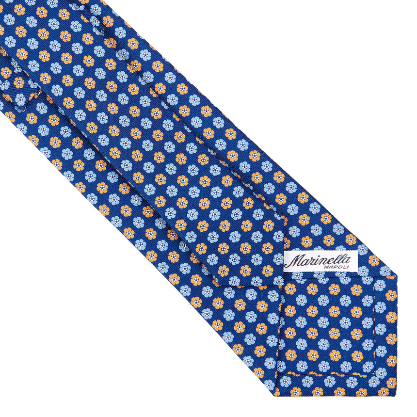 CRAVATTA SARTORIALE CLASSICA IN SETA BLU