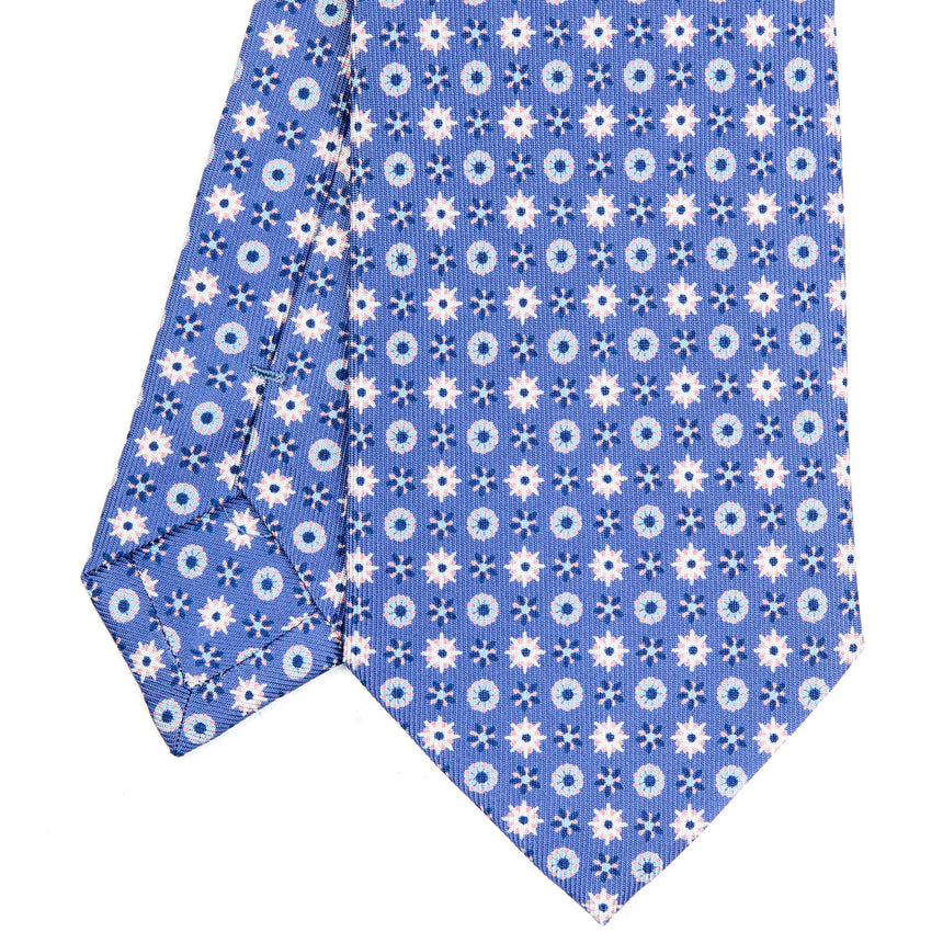CRAVATTA SARTORIALE CLASSICA IN SETA AZZURRO POLVERE