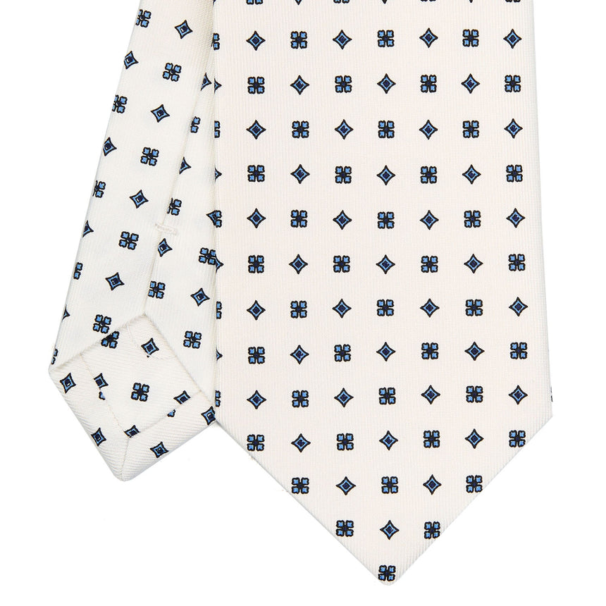 WHITE SARTORIAL CLASSIC SILK TIE