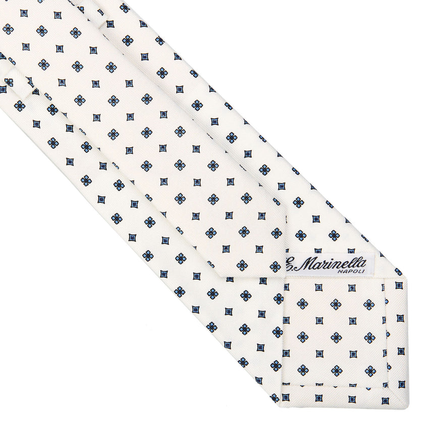 WHITE SARTORIAL CLASSIC SILK TIE