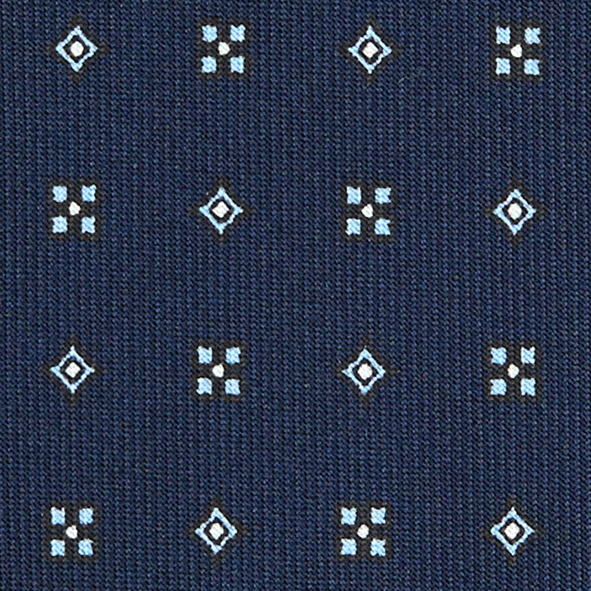 CRAVATTA SARTORIALE CLASSICA IN SETA BLU SCURO
