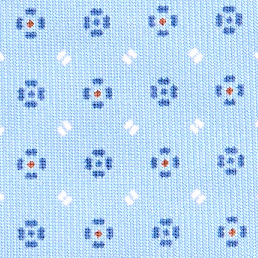 CRAVATTA SARTORIALE CLASSICA IN SETA AZZURRA