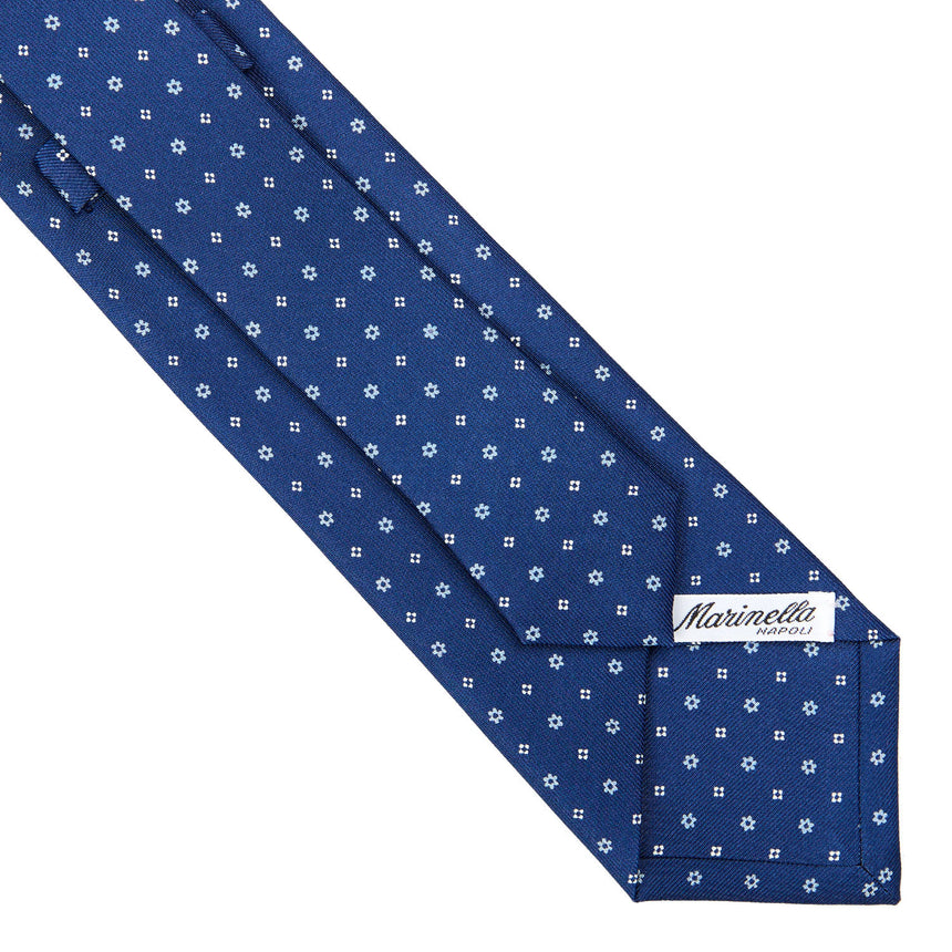 CRAVATTA SARTORIALE CLASSICA IN SETA BLU