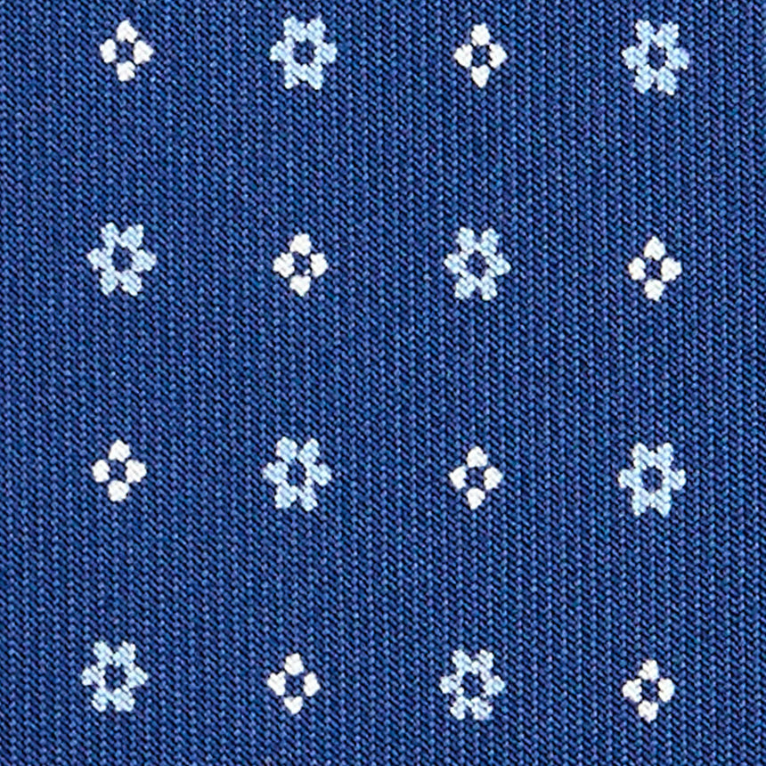 CRAVATTA SARTORIALE CLASSICA IN SETA BLU