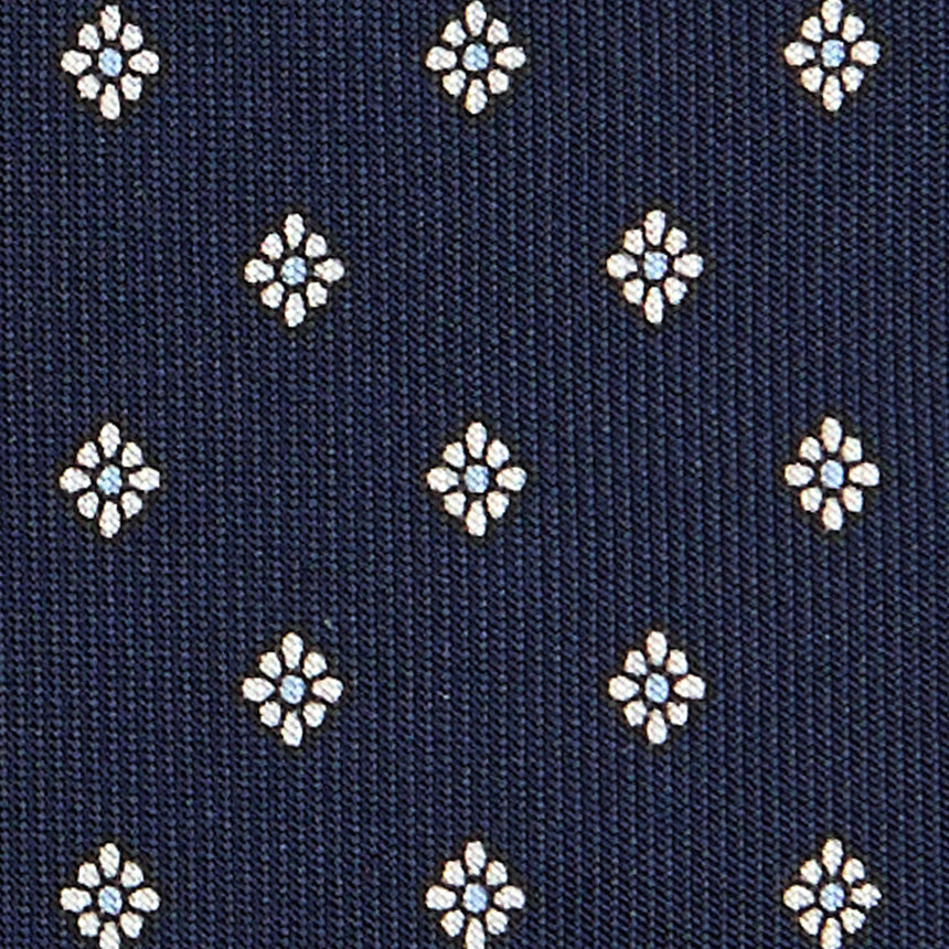 CRAVATTA SARTORIALE CLASSICA IN SETA BLU SCURO