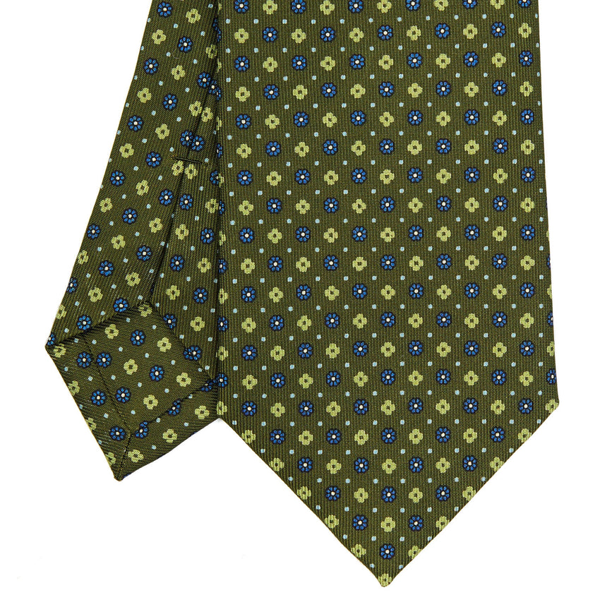 OLIVE GREEN  CLASSIC SILK TIE