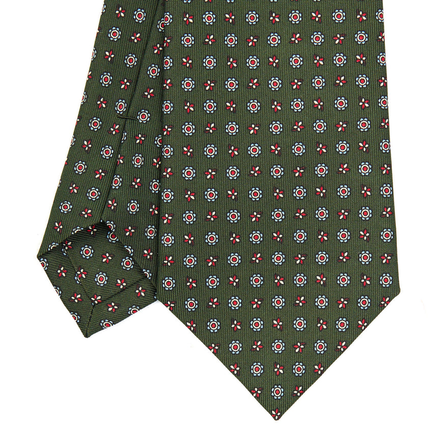 OLIVE GREEN  CLASSIC SILK TIE