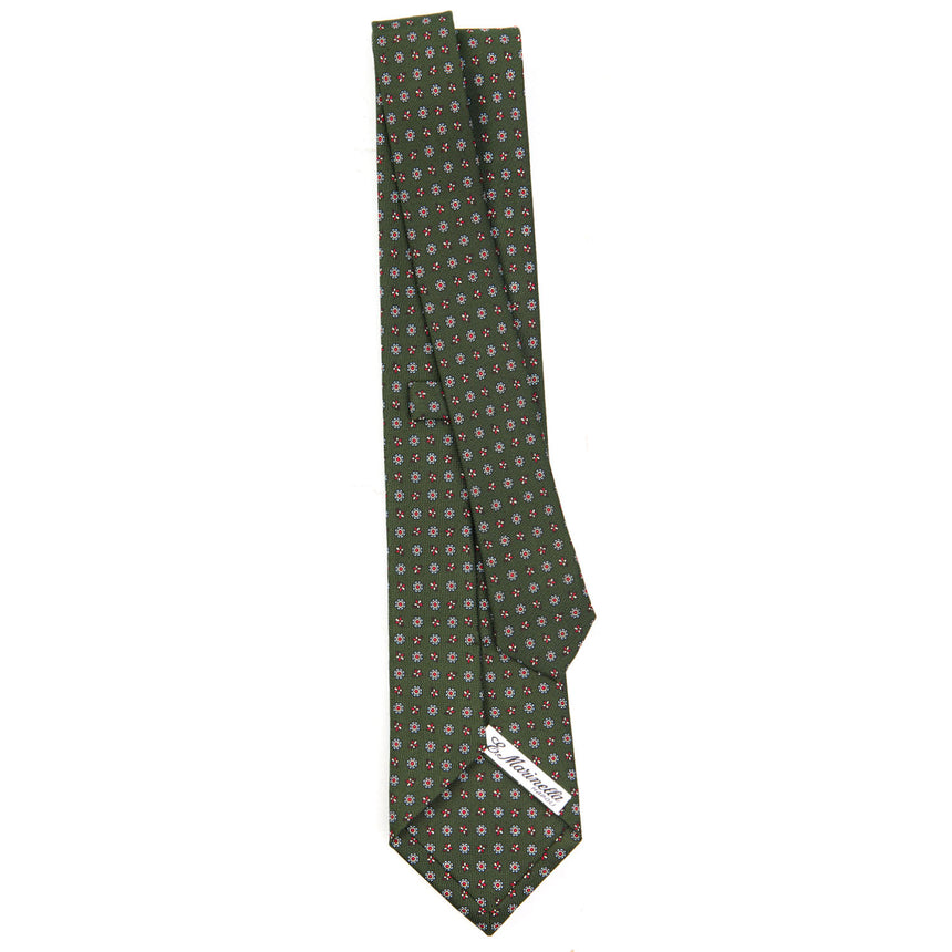 OLIVE GREEN  CLASSIC SILK TIE
