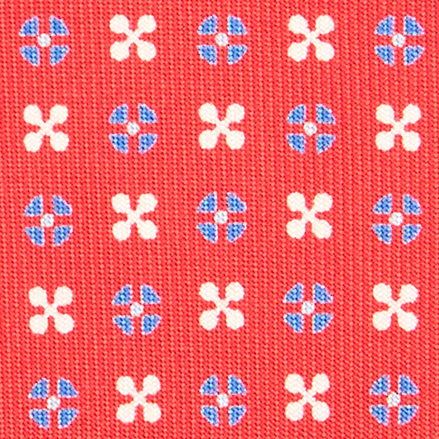 RED SARTORIAL CLASSIC SILK TIE