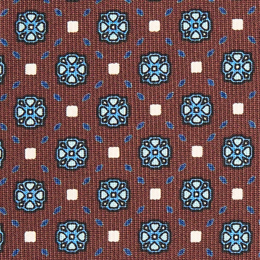 CRAVATTA SARTORIALE CLASSICA IN SETA MARRONE SCURO