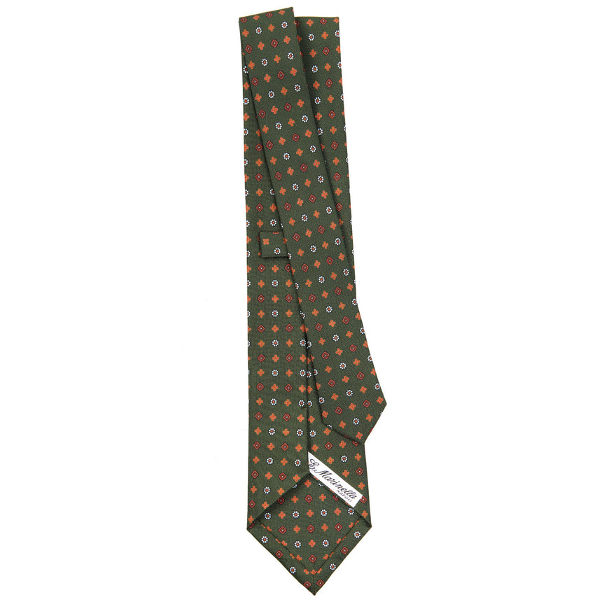 OLIVE GREEN  CLASSIC SILK TIE