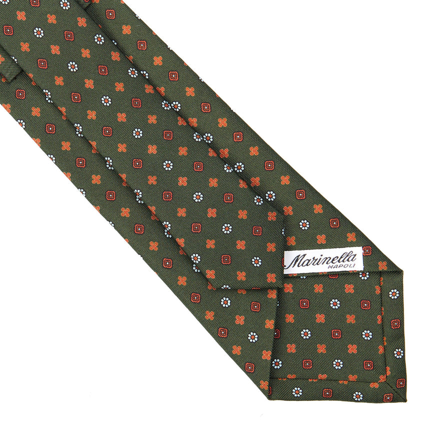 OLIVE GREEN  CLASSIC SILK TIE