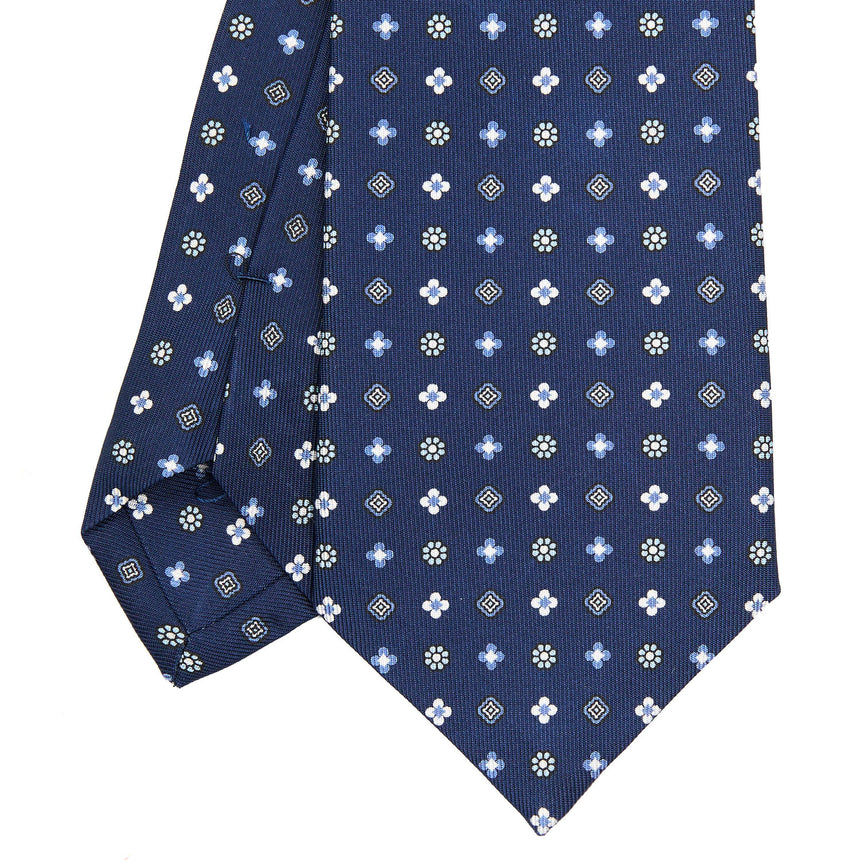 CRAVATTA SARTORIALE CLASSICA IN SETA BLU