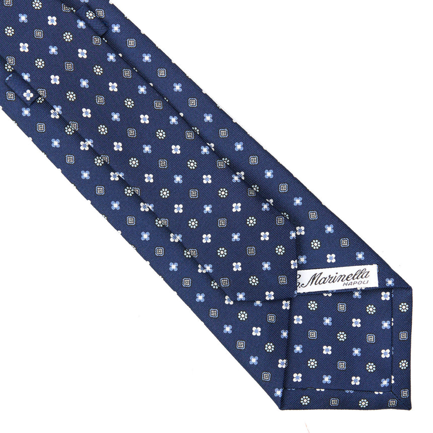 CRAVATTA SARTORIALE CLASSICA IN SETA BLU