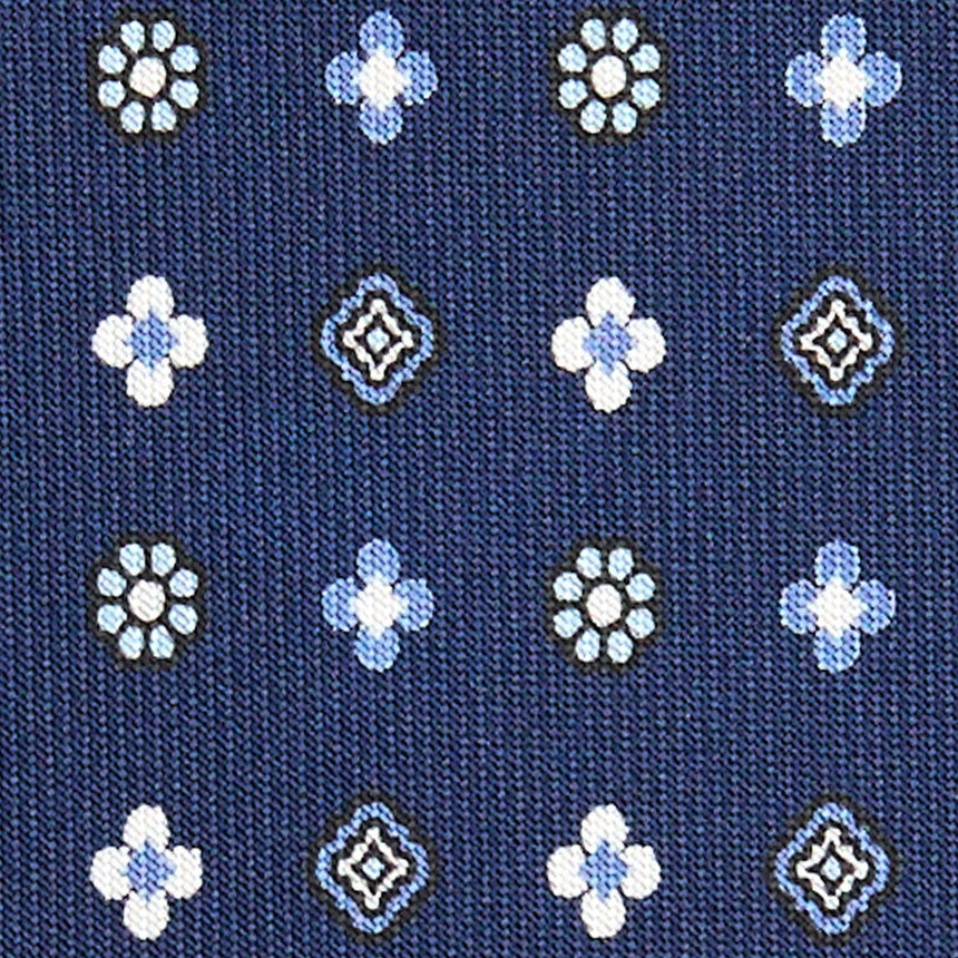 CRAVATTA SARTORIALE CLASSICA IN SETA BLU