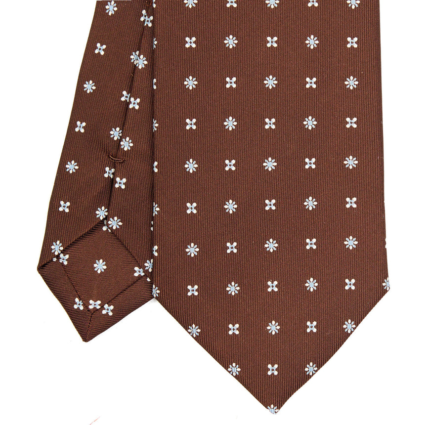 DARK BROWN SARTORIAL CLASSIC SILK TIE