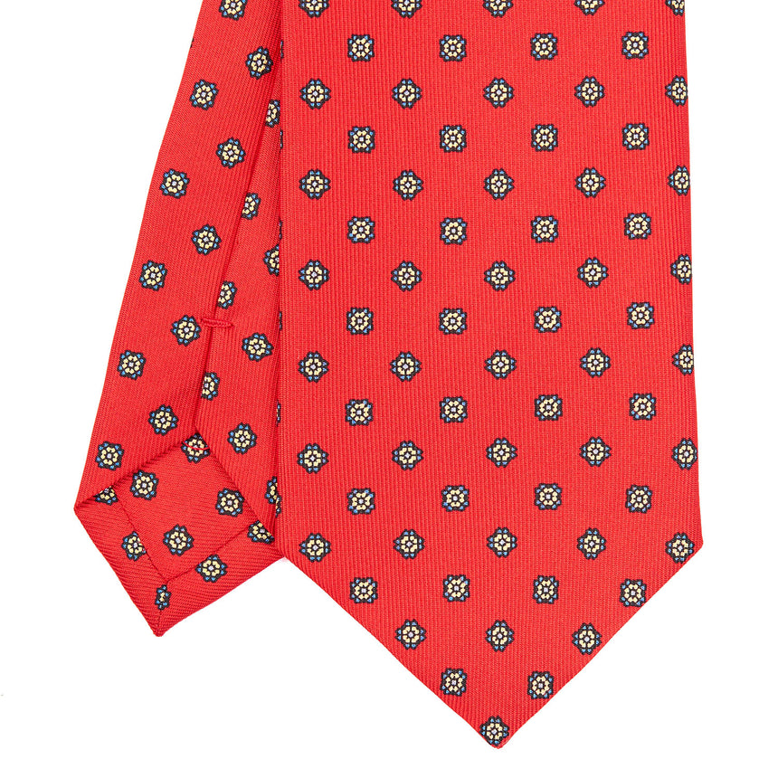 RED SARTORIAL CLASSIC SILK TIE
