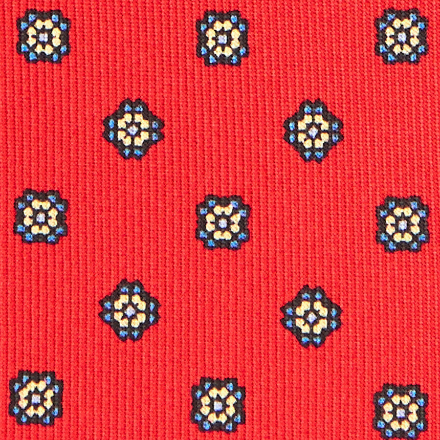 RED SARTORIAL CLASSIC SILK TIE