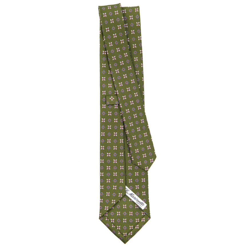 OLIVE GREEN  CLASSIC SILK TIE