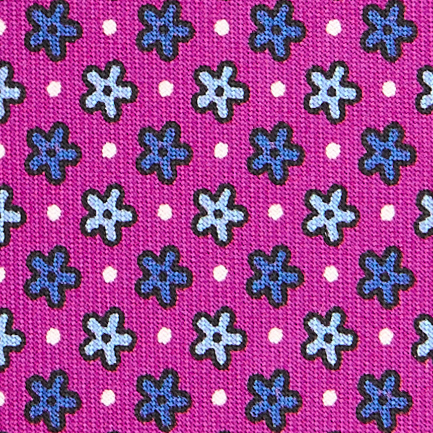 CRAVATTA SARTORIALE CLASSICA IN SETA FUCSIA