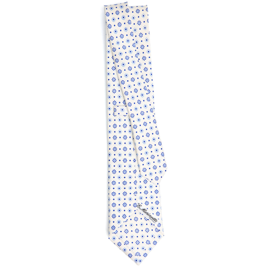 WHITE SARTORIAL CLASSIC SILK TIE
