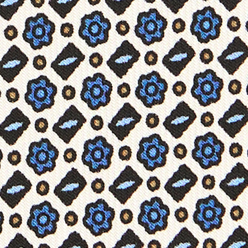 WHITE SARTORIAL CLASSIC SILK TIE