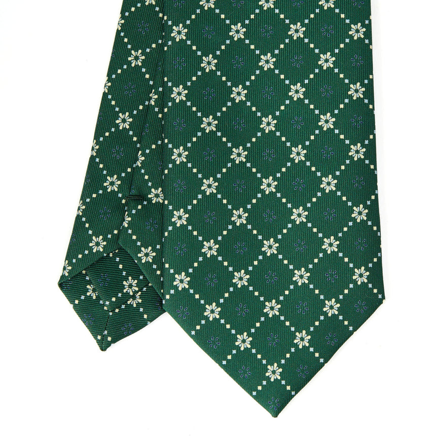 CRAVATTA SARTORIALE CLASSICA IN SETA VERDE SCURO