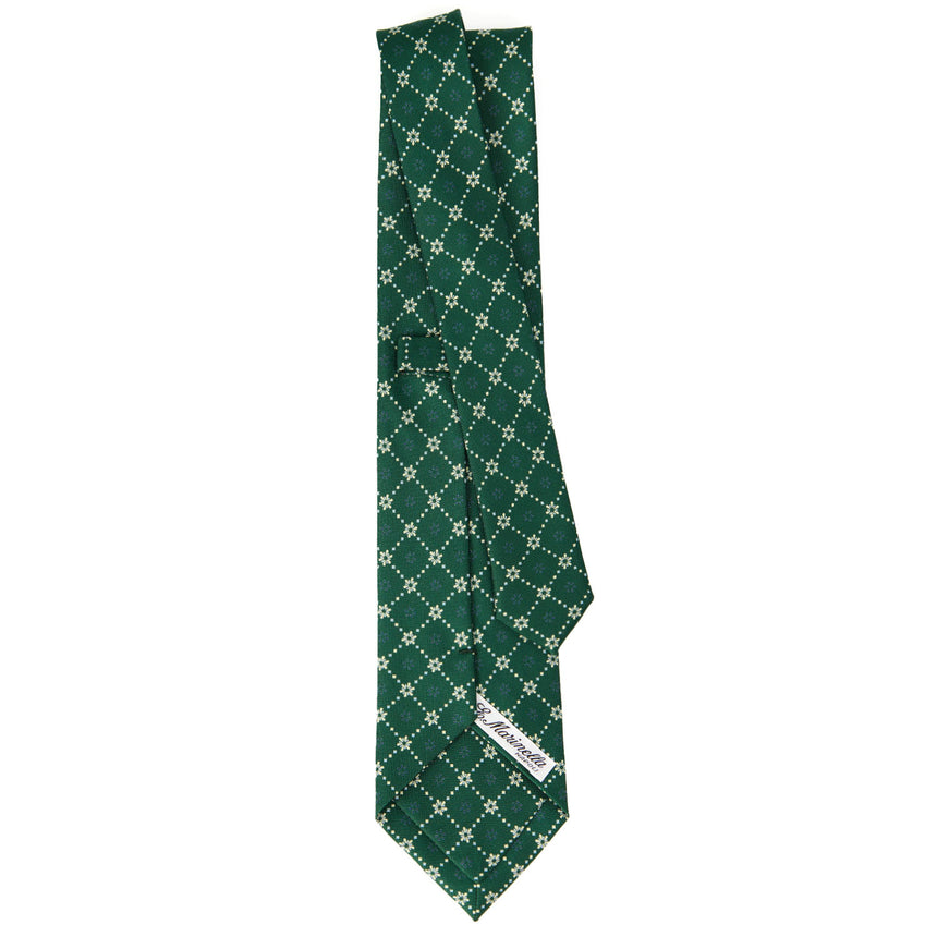 CRAVATTA SARTORIALE CLASSICA IN SETA VERDE SCURO
