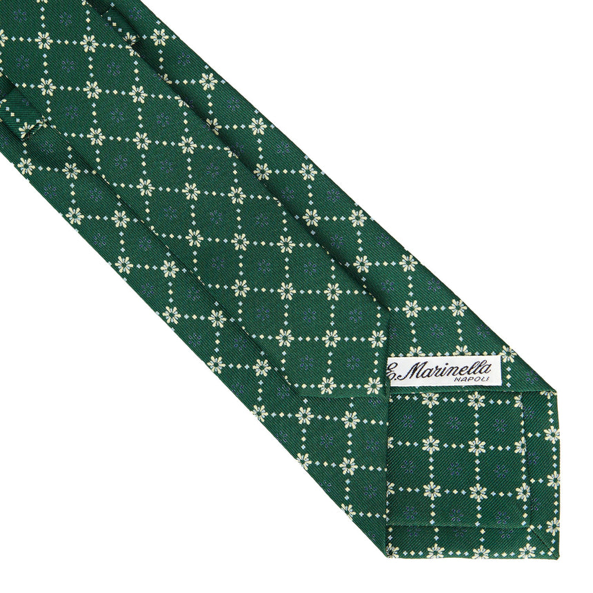 CRAVATTA SARTORIALE CLASSICA IN SETA VERDE SCURO