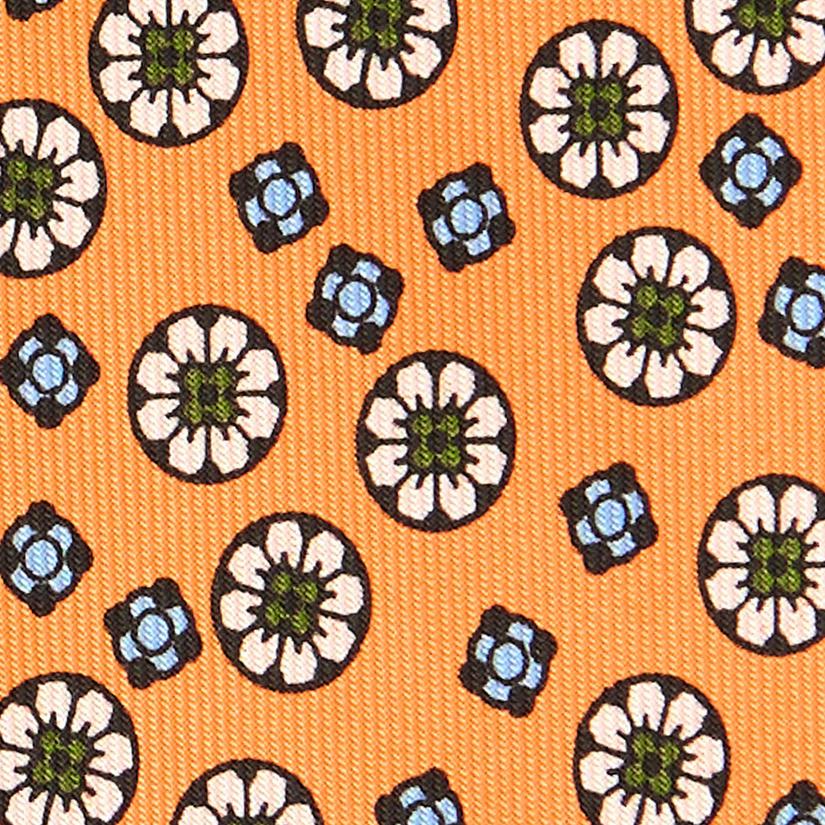 orange_sartorial_classic_silk_tie_small_flower_pattern_fabric_detail