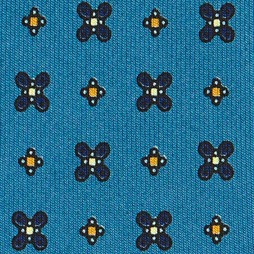 MID BLUE SARTORIAL CLASSIC SILK TIE