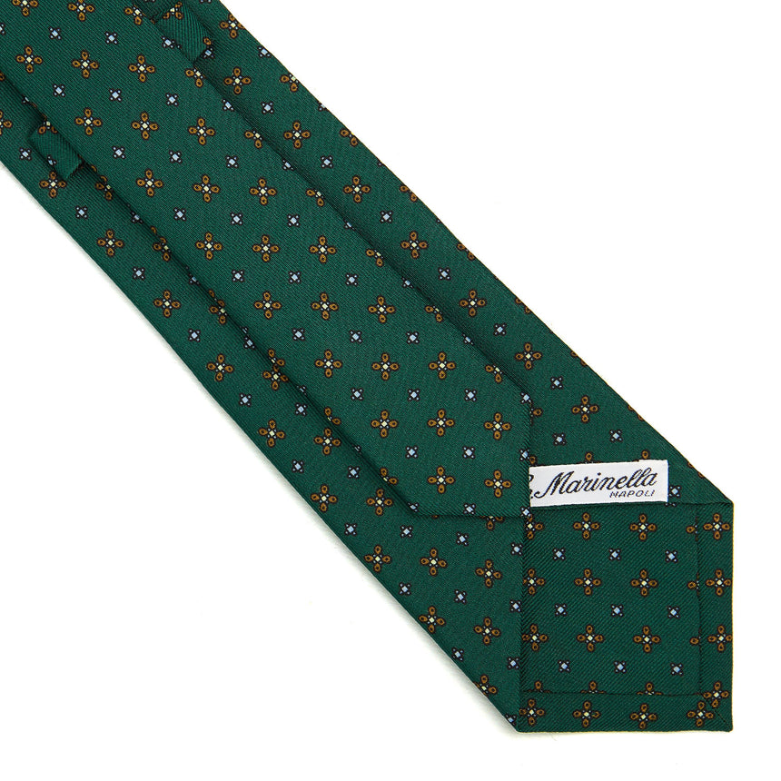 CRAVATTA SARTORIALE CLASSICA IN SETA VERDE SCURO
