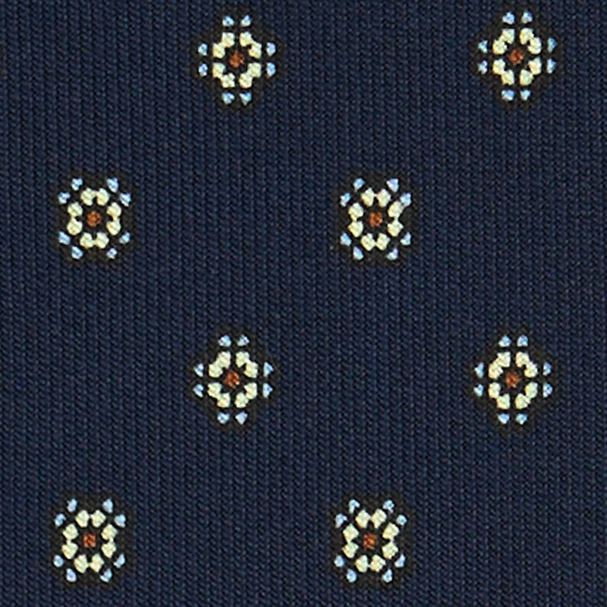 CRAVATTA SARTORIALE CLASSICA IN SETA BLU SCURO