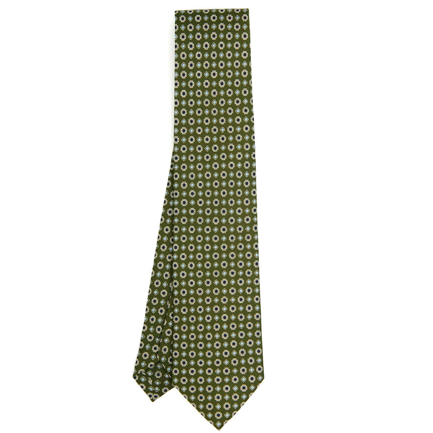 OLIVE GREEN  CLASSIC SILK TIE