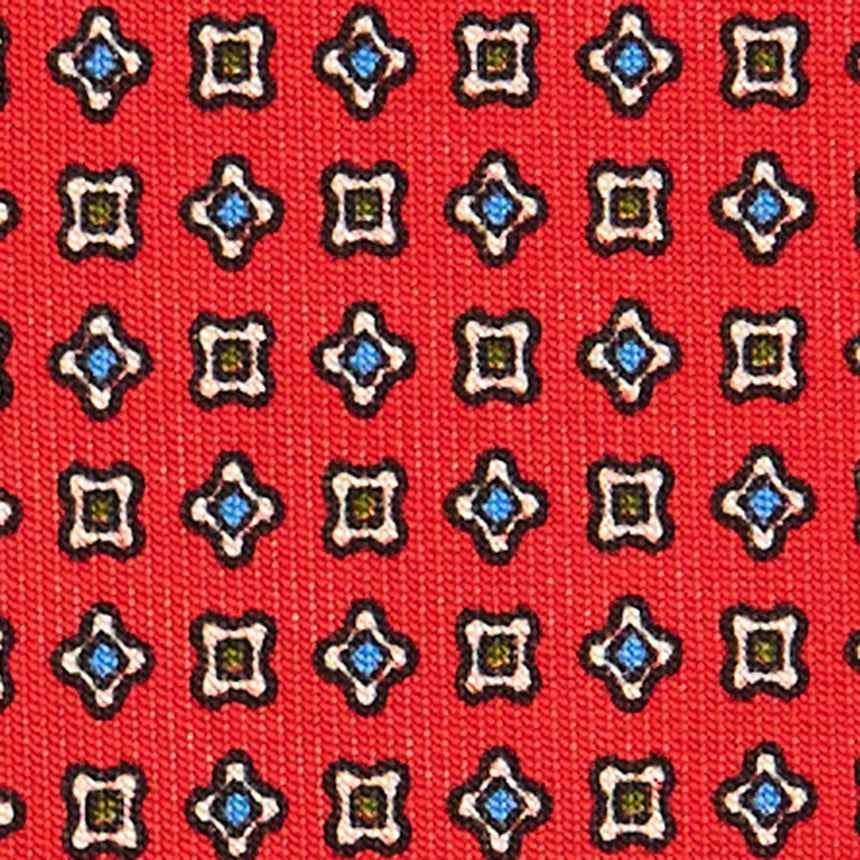 RED SARTORIAL CLASSIC SILK TIE
