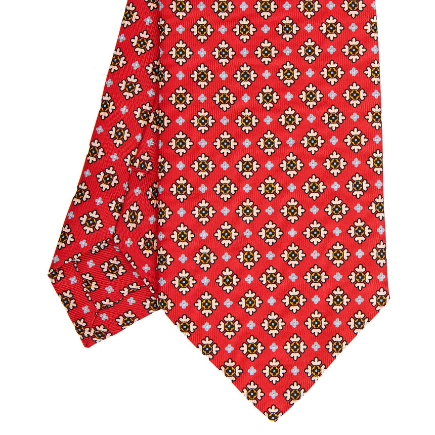 RED SARTORIAL CLASSIC SILK TIE