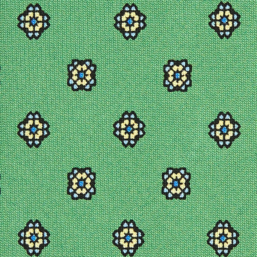 GREEN SARTORIAL CLASSIC SILK TIE