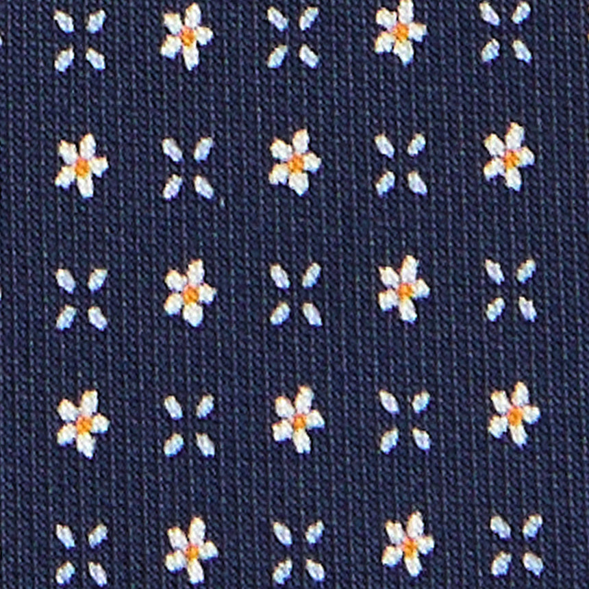 CRAVATTA SARTORIALE CLASSICA IN SETA BLU SCURO