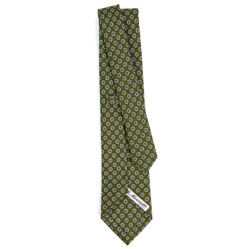 OLIVE GREEN  CLASSIC SILK TIE