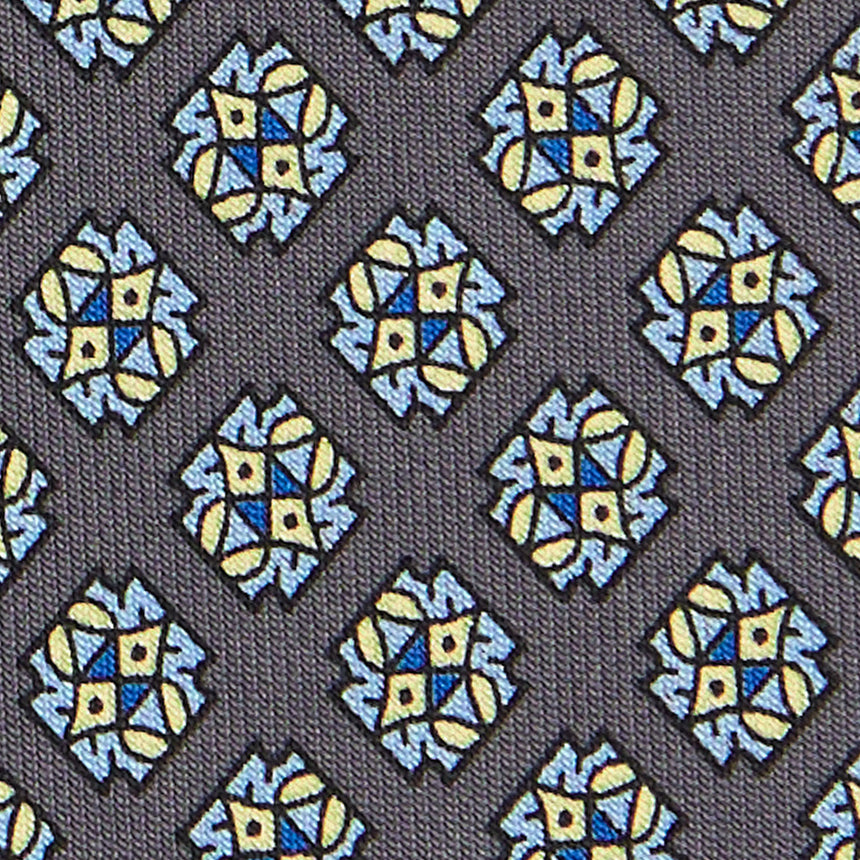 DARK GREY CLASSIC SILK TIE