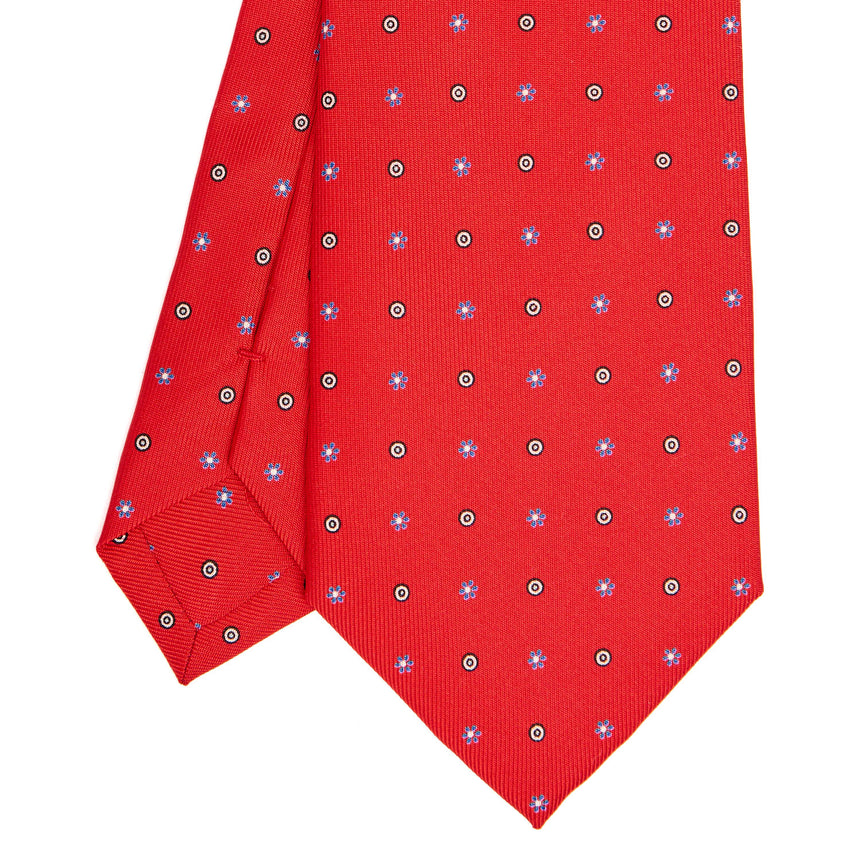 RED SARTORIAL CLASSIC SILK TIE