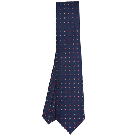 CRAVATTA SARTORIALE CLASSICA IN SETA BLU SCURO