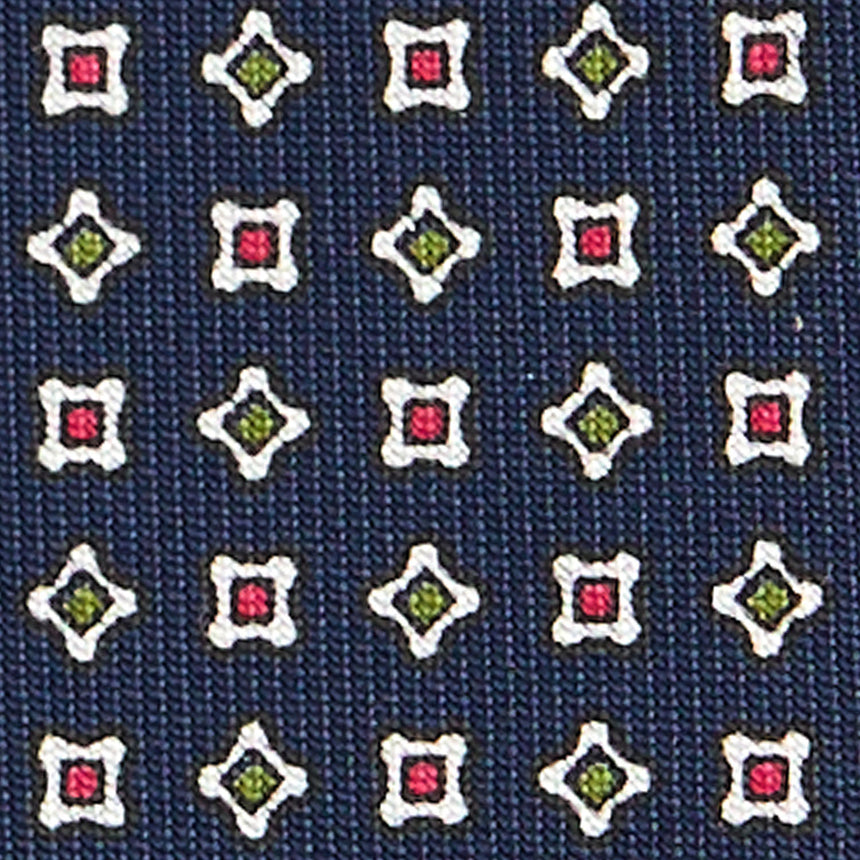 CRAVATTA SARTORIALE CLASSICA IN SETA BLU SCURO