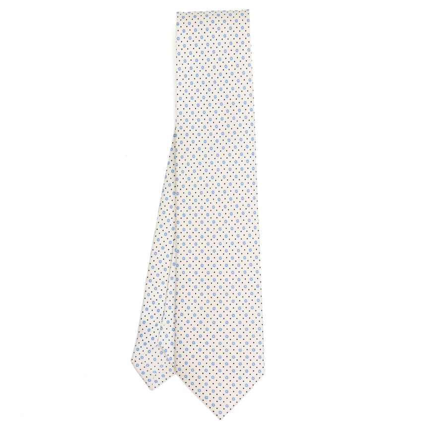 WHITE SARTORIAL CLASSIC SILK TIE