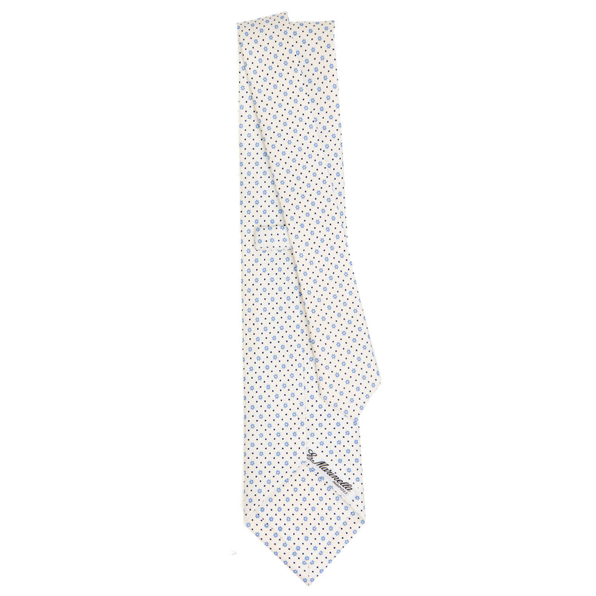 WHITE SARTORIAL CLASSIC SILK TIE