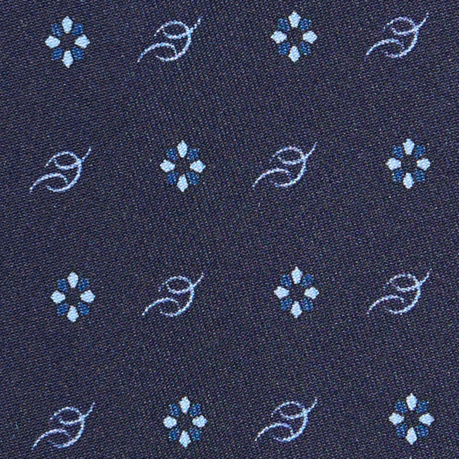 Cravatta Massonica In Seta Con Design Fiori - THE MASONIC COLLECTION - Quadrato E Compasso - Lunghezza 143 Cm - Regalo Uomo In Custodia Trasparente
