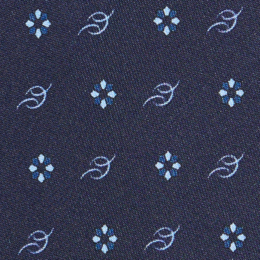 CRAVATTA SARTORIALE CLASSICA IN SETA BLU SCURO