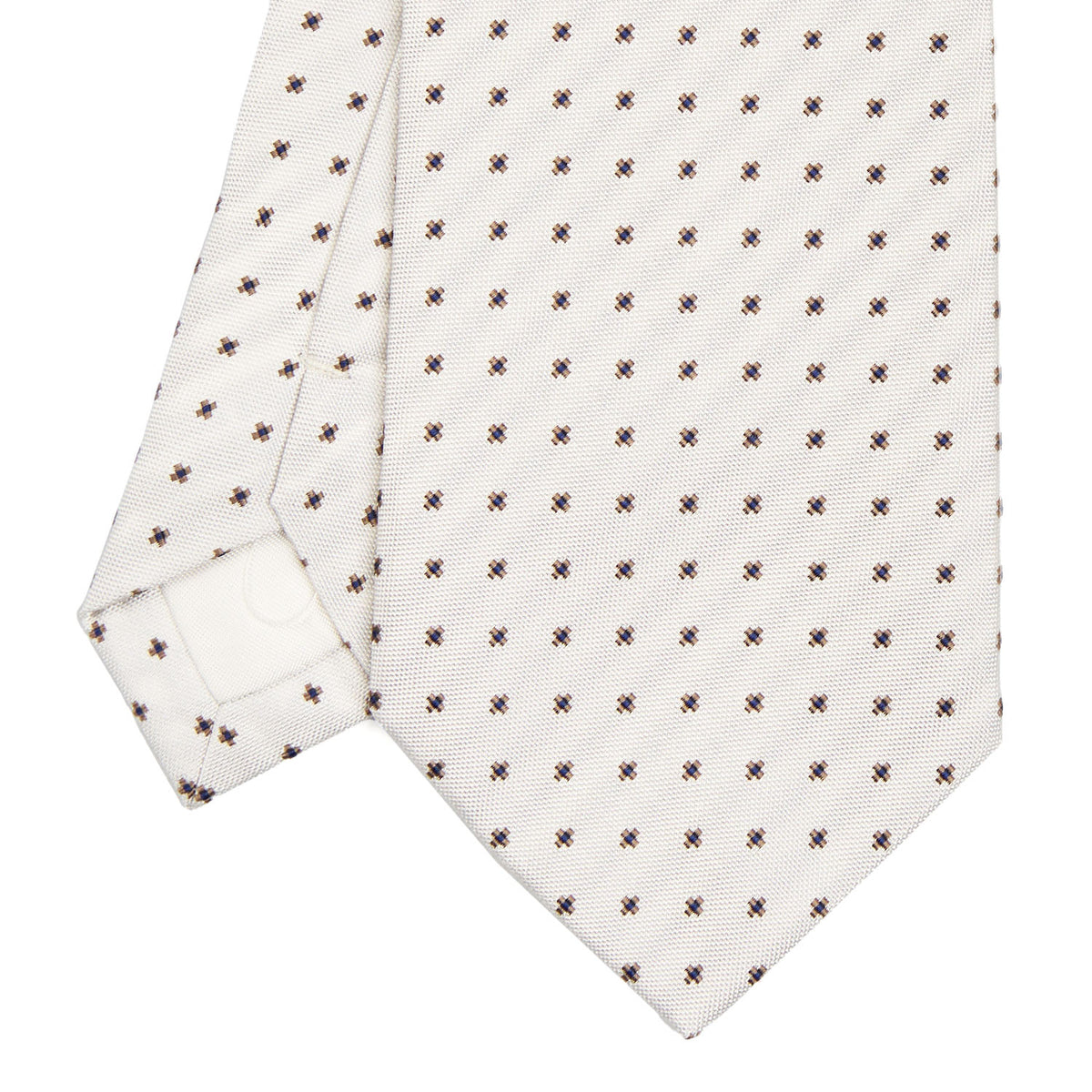 Cravatta E. Marinella Napoli In Cashmere Jacquard, Nero E Grigio, Nuova Senza Etichette