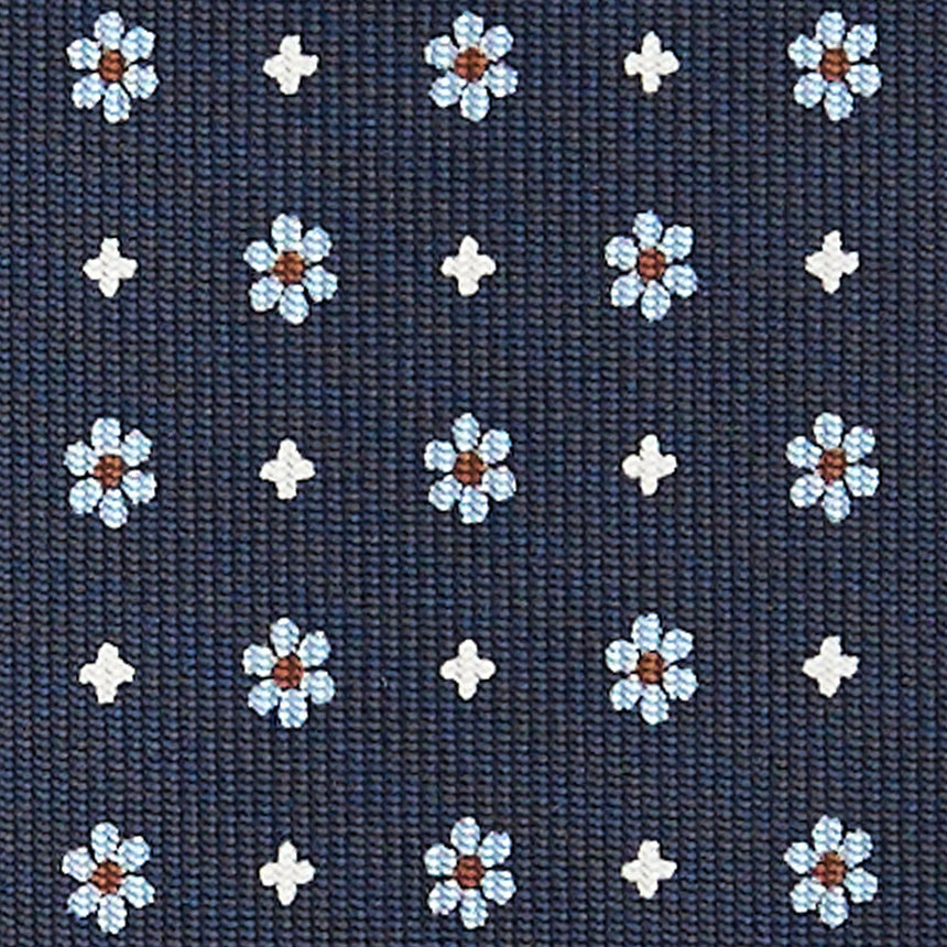 CRAVATTA SARTORIALE CLASSICA IN SETA BLU SCURO